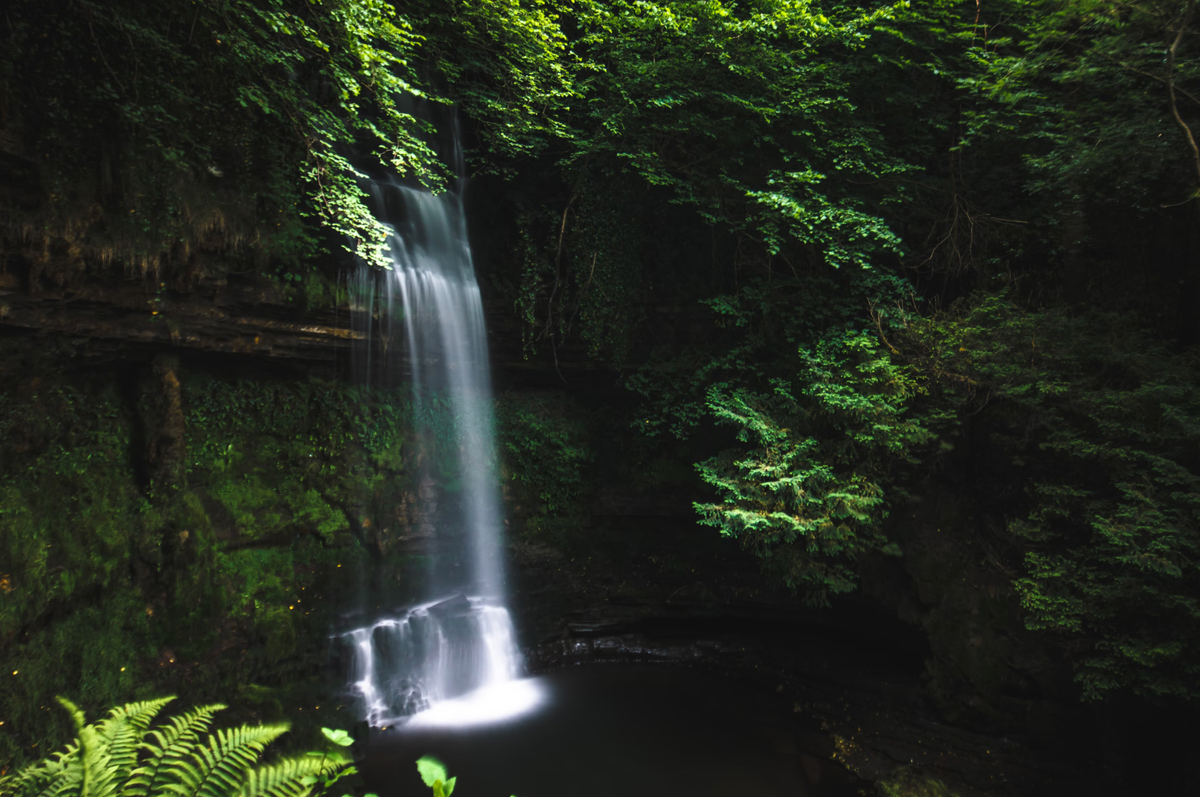 Glencar Waterfall, Ireland. 