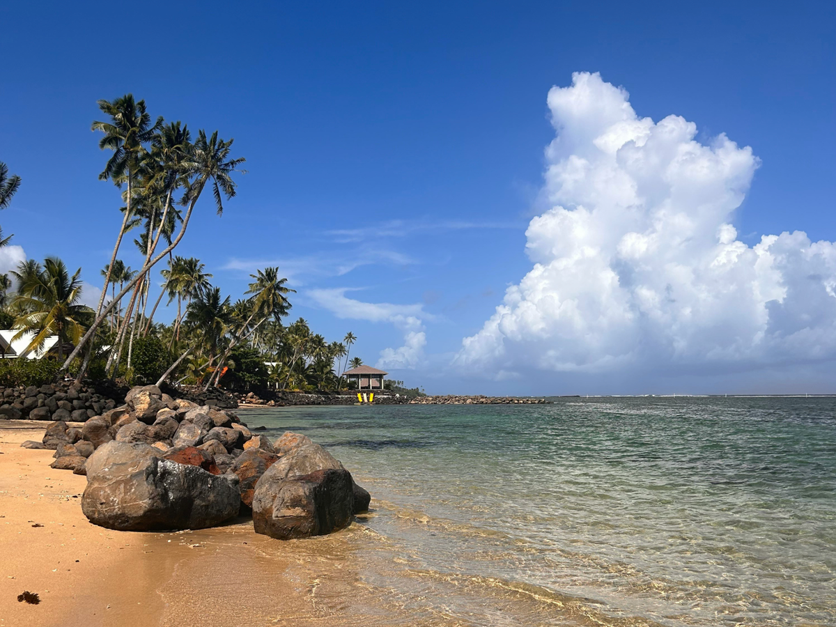 Samoan coastline. 