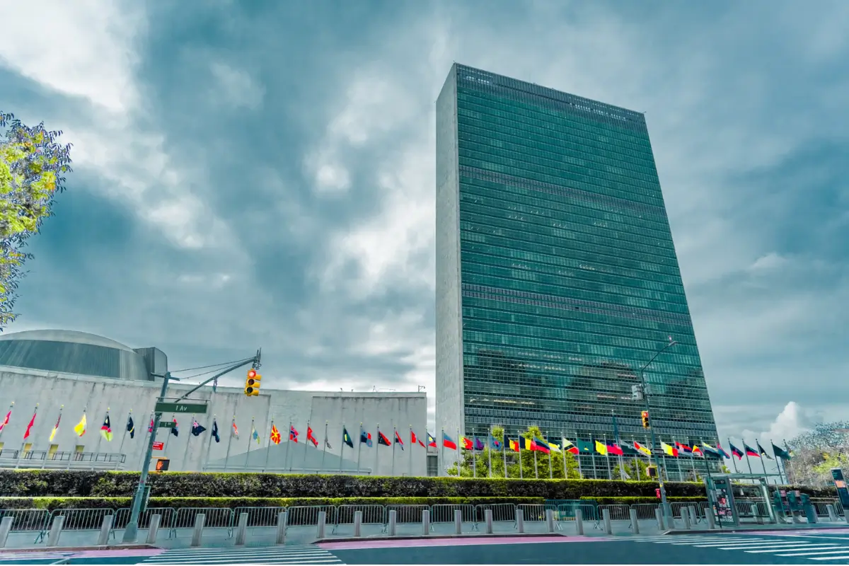 United Nations headquarters in New York. 