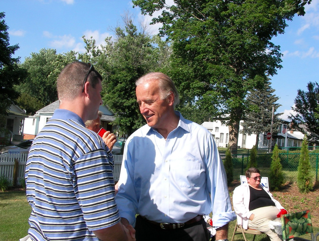 Pesident Joe BIden on the cmpaign trail. 