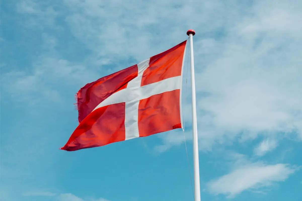 Flag of Dennmark. 